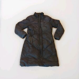 The North Face Miss Metro Parka Coat Womens Medium Black Goose Down Long Winter